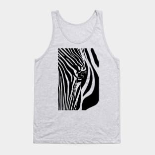 Zebra face Tank Top